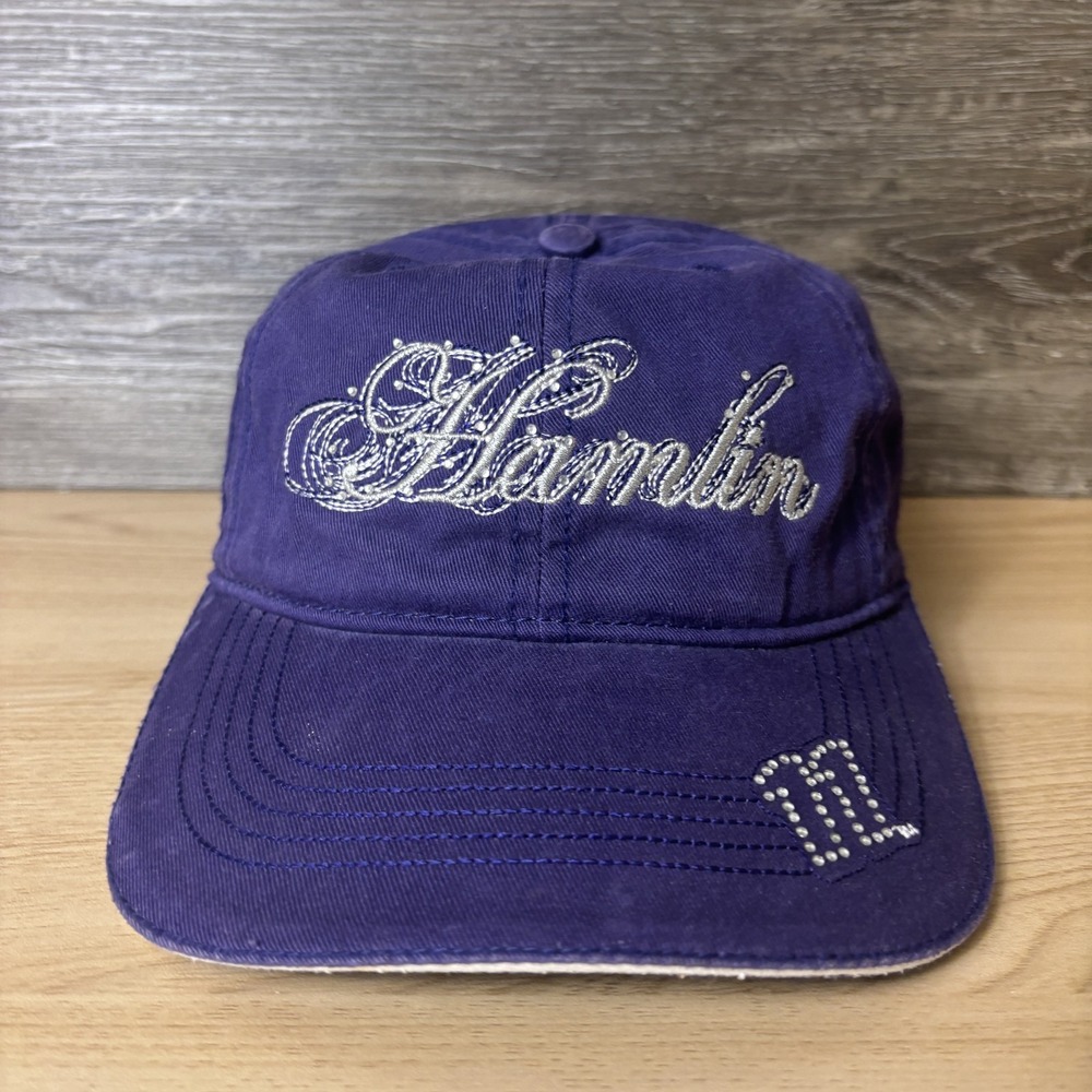 FedEx Racing Hat Cap Strap Back Womens Purple NASCAR Racing Denny Hamlin Chase